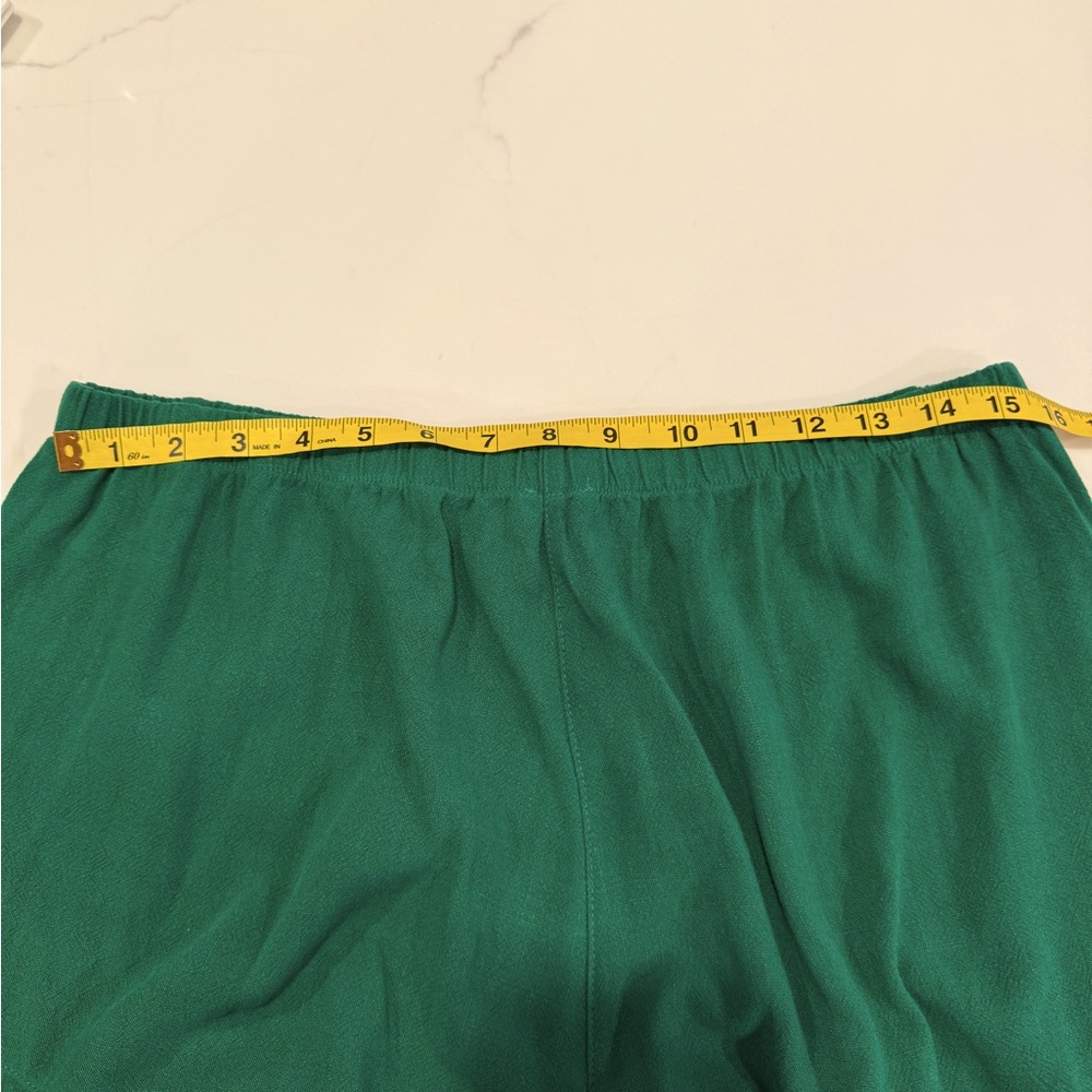 Umgee Green Ruffle Shorts - Picture 6 of 6